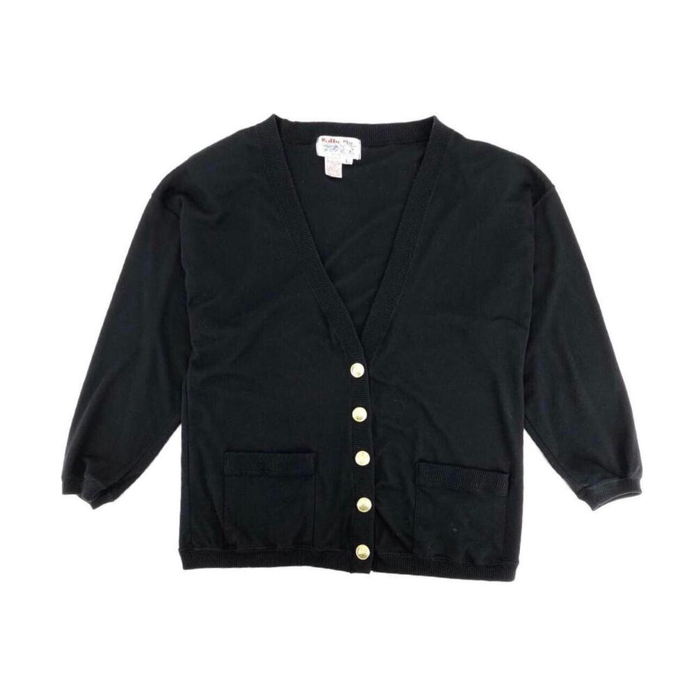 90s black cardigan sweater 1990s vintage